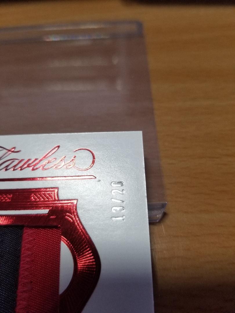 2025 Panini Flawless Roger Clemens Autograph Prime Ruby 3 Color Patch Auto #/20 view 4