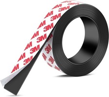 Strong Adhesive Magnetic Tape Strip Roll- 1" x 10ft, 1 Inch x 10 Feet