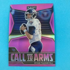 Ryan Tannehill 2021 Panini Playoff Call to Arms Pink Prizm #CA-RTA Titans