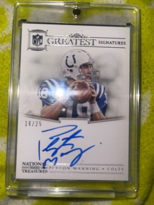 Peyton Manning - 2017 National Treasures NFL Greatest Signatures Auto /25