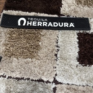 Tequila Herradura Bar Rubber Mat Size 20.5" x 3.5" Preowned