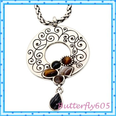 Brighton Eye of the Tiger Pendant Retired Necklace NWT