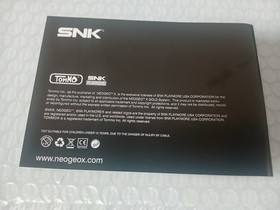 Neo Geo X Gold Limited Edition Instruction Manual Booklet (ONLY) *US Seller