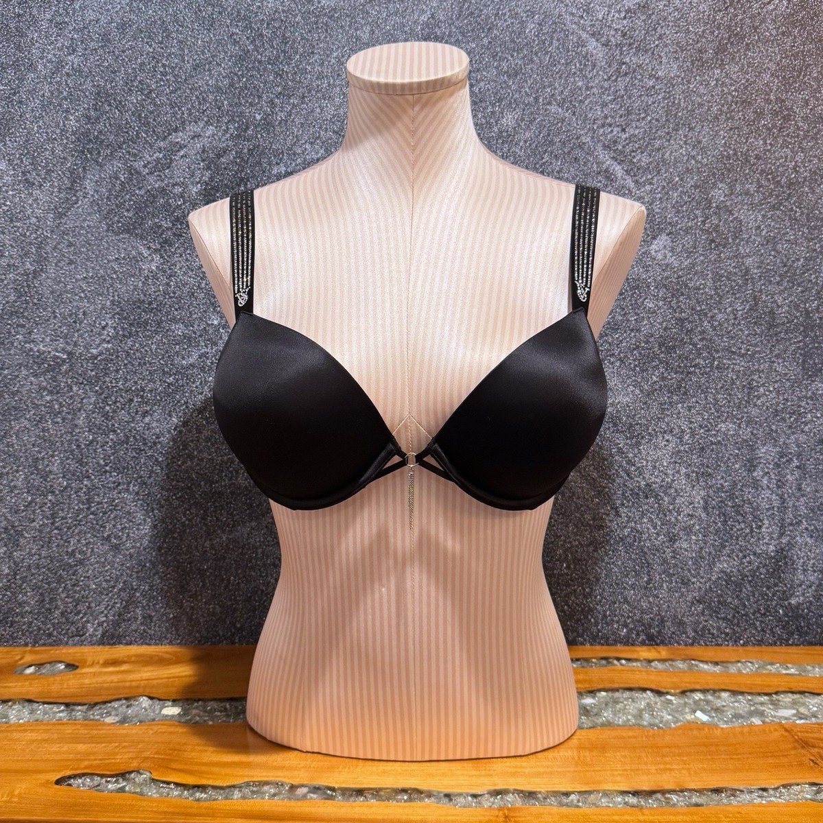 Victoria's Secret Bombshell Ombré Stripe Shine Strap Push-Up Bra