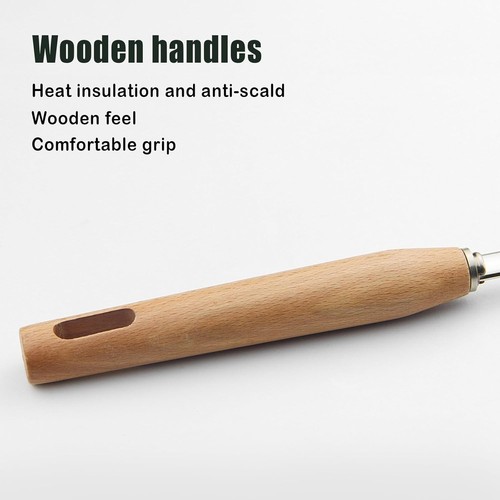 IQCWOOD Spider Strainer Skimmer with Wood Handle - 5.5 Inch Fryer 5.5inch - Picture 3 of 9