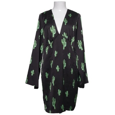 Never Fully Dressed, Kleid, Größe: 42, Schwarz/Grün, Polyester, Print #sEg