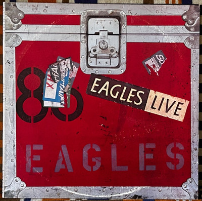EAGLES Live 1980 ELEKTRA  Double LP VG+ Play Tested STERLING TJ OG POSTER