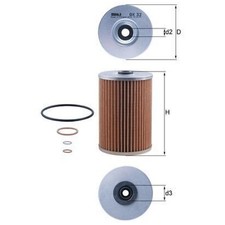&Ouml;lfilter 24324213 f&uuml;r Mercedes S-Klasse C126 W108 W116 W126 SL C107 R107