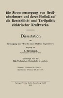 Die Stromversorgung Von GroßAbnehmern Und Deren Einfluß Auf Die RentabilitäT Und