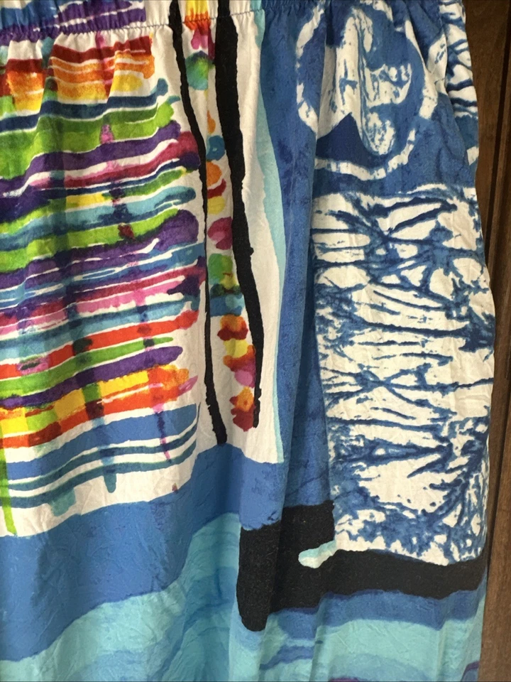 Pantalones capri Jams World para mujer grandes multicolor flor Kraze Hawaii Foto 4 de 4