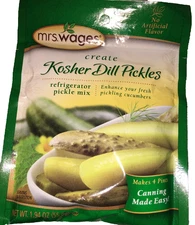 Mrs Wages Refrigerator Kosher Dill Refrigerator Pickle Mix 1.94 oz-NEW-SHIP 24 H