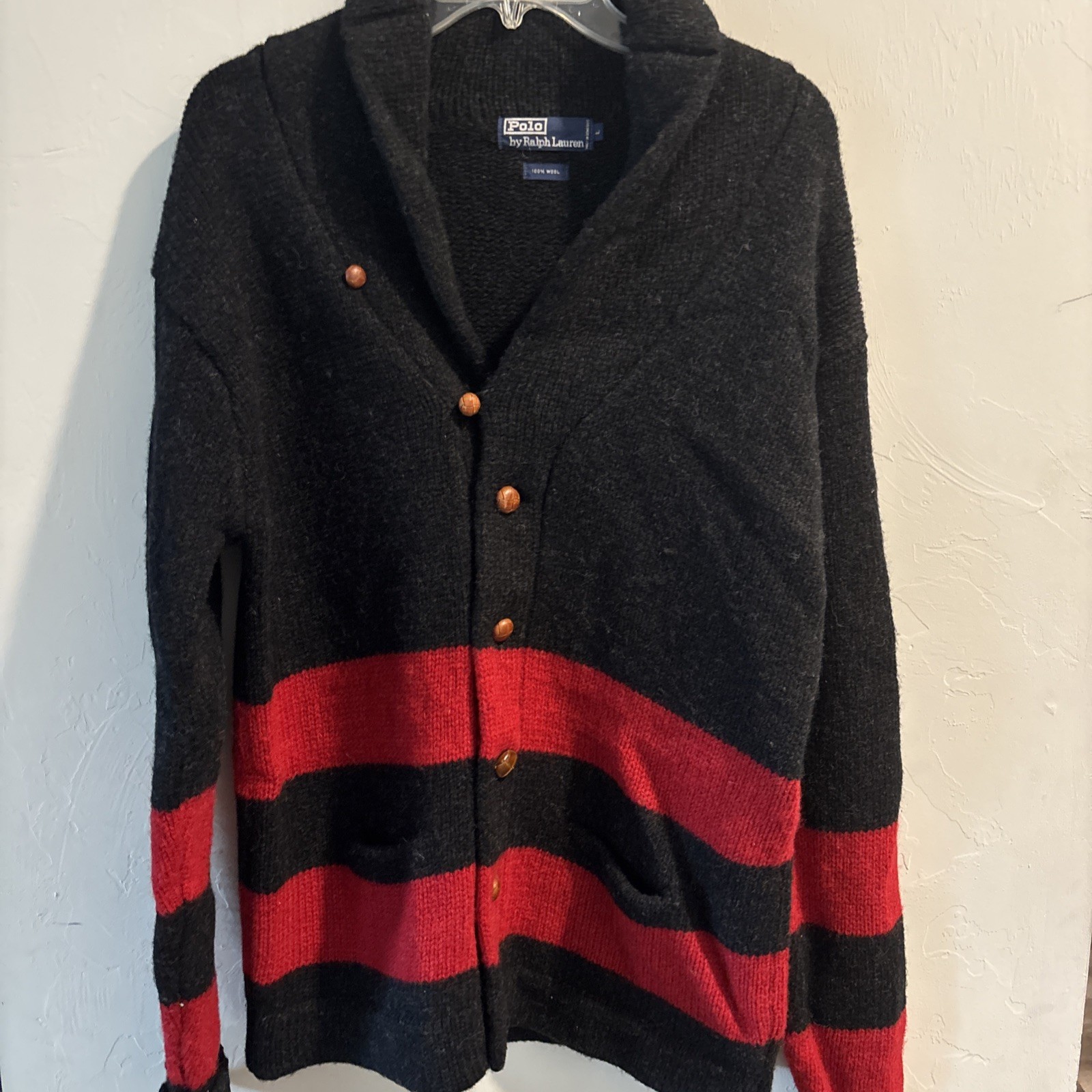 Vintage Polo Ralph Lauren Hudson Bay Striped Cardigan Size L