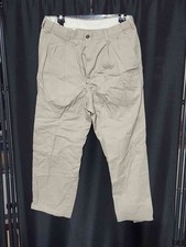 Haggar Khaki Pleated Chino Trousers