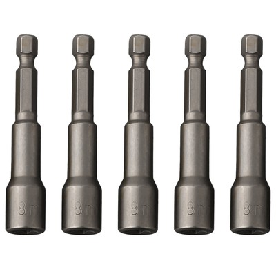 Setter Hex Socket Tech Tek Tool 5Pcs 8 Bit Cladding Driver Magnetic Mm