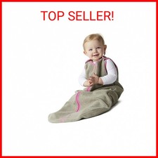 baby deedee Sleep Nest Fleece Baby Sleeping Bag, Mocha Hot Pink, 18-36 Month