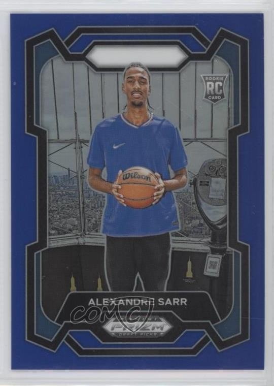 2024-25 Panini Prizm Draft Picks Blue Prizm 17/199 Alexandre Sarr #52 1g40