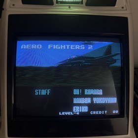 Neo Geo MVS AERO FIGHTERS 2 SNK game ORIGINAL Cartridge NeoGeo + Insert