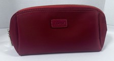 Chic Red Travel Makeup Bag Zipper Pouch Organizer Case
