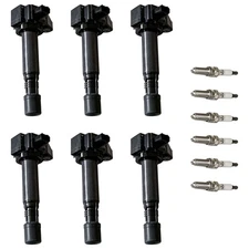 Ignition Coil & IRIDIUM Spark Plug Kits for Honda Accord Crosstour Acura RDX