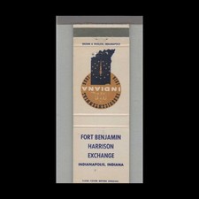 Matchbook Cover Fort Benjamin Harrison Exchange Indiana