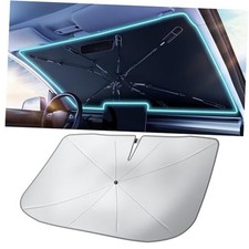 2026 Car Windshield Sun Shade Umbrella - Silver Heat Medium 56"L x 33"W 