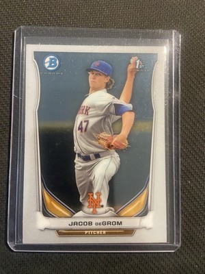 2014 Bowman Chrome Prospects Rookie Jacob DeGrom #73 Rangers