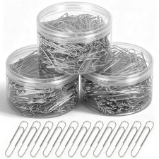 1200 Pcs Large Paper Clips, 2 inch Jumbo Paper Clips, Big Paperclips Smooth f...