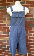 VTG 90 s Y2K Tommy Jeans Shortalls Overalls Denim Carpenter Pockets Men s Medium