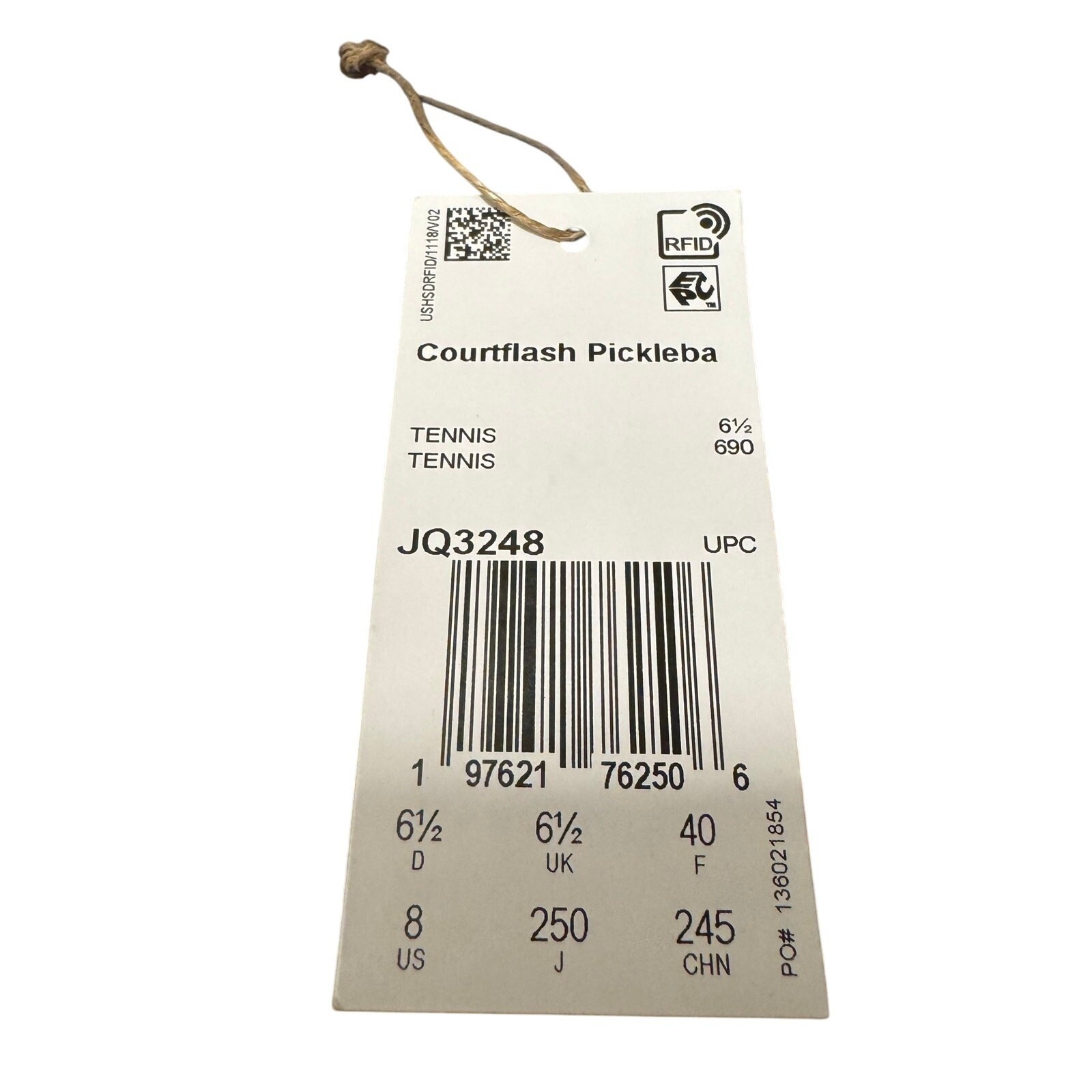 Adidas Courtflash Pickleball Halo Blue Silver sneaker court shoe Women’s 8 NEW thumbnail 10