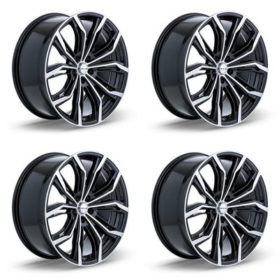 Set of 4 16in Black Alloy Wheel Rims for 2005+ Eagle, RTX8F66 16x7 5x114.3 ET40 