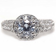 2CT Treated White Sapphire 925 Solid Sterling Silver Ring Jewelry Sz 6,7,8,9 MK2