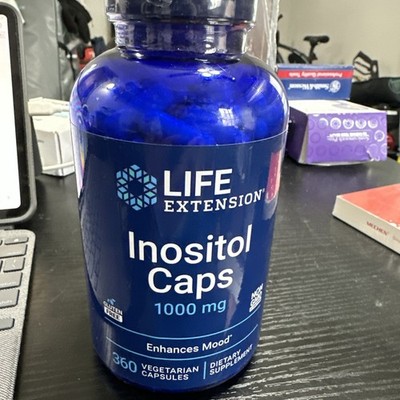 Life Extension Inositol Caps   1000 mg, 360 Capsules EXP 7/2027