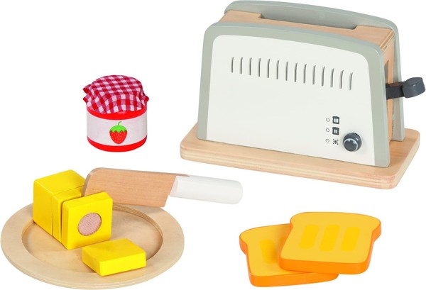 Goki 51507 - Toaster - Spielset - ZubehöR FüR KinderküChe Und Kaufladen, Aus Hol-image