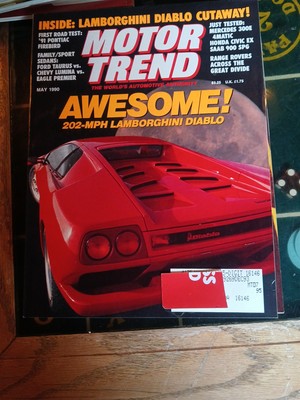 Motor Trend Magazine 1990 Lot of 10 Issues