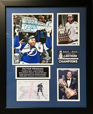 Victor Hedman autographed signed framed 8x10 photos Tampa Bay Lightning JSA COA