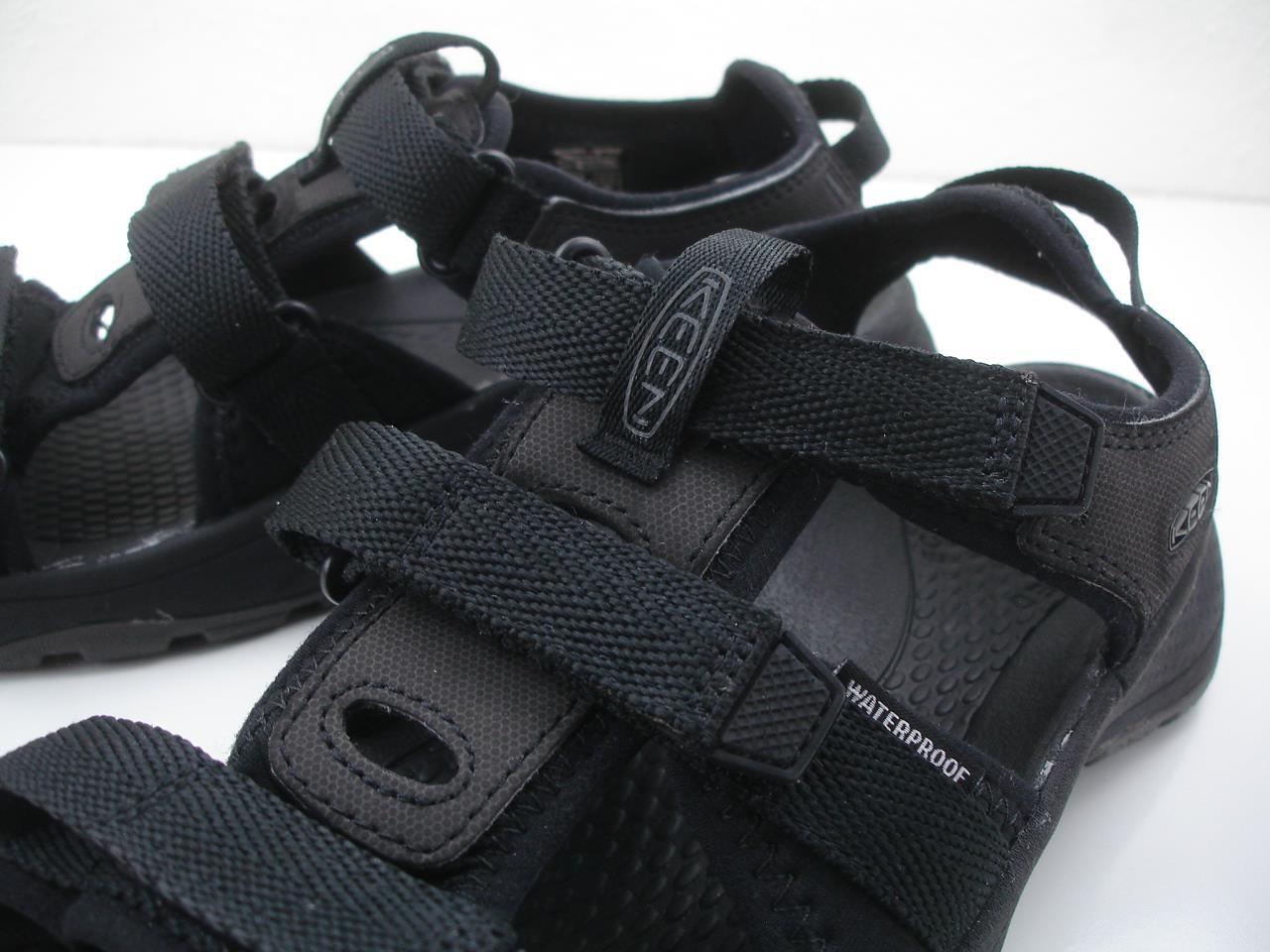 Sandali donna 8 5 M Keen Astoria West 1024868 neri punta aperta regolabile zeppa