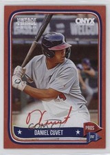 2024 Onyx Vintage Extended Red Bordered 24/25 Daniel Cuvet #VADACU Auto 0j81