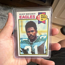 Topps 1979 Wilbert Montgomery Philadelphia Eagles #85 Rookie All-Pro Card. rookie card picture