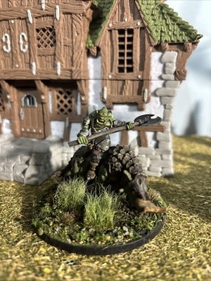 Reaper Warlord 14632 KARGIR TUNDRA BEAST RIDER ORC RANGER Painted (Metal)