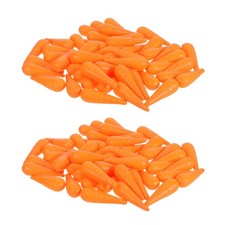100 Pcs Snowman Decorative Nose Carrot for Holiday Cosplay Accessory