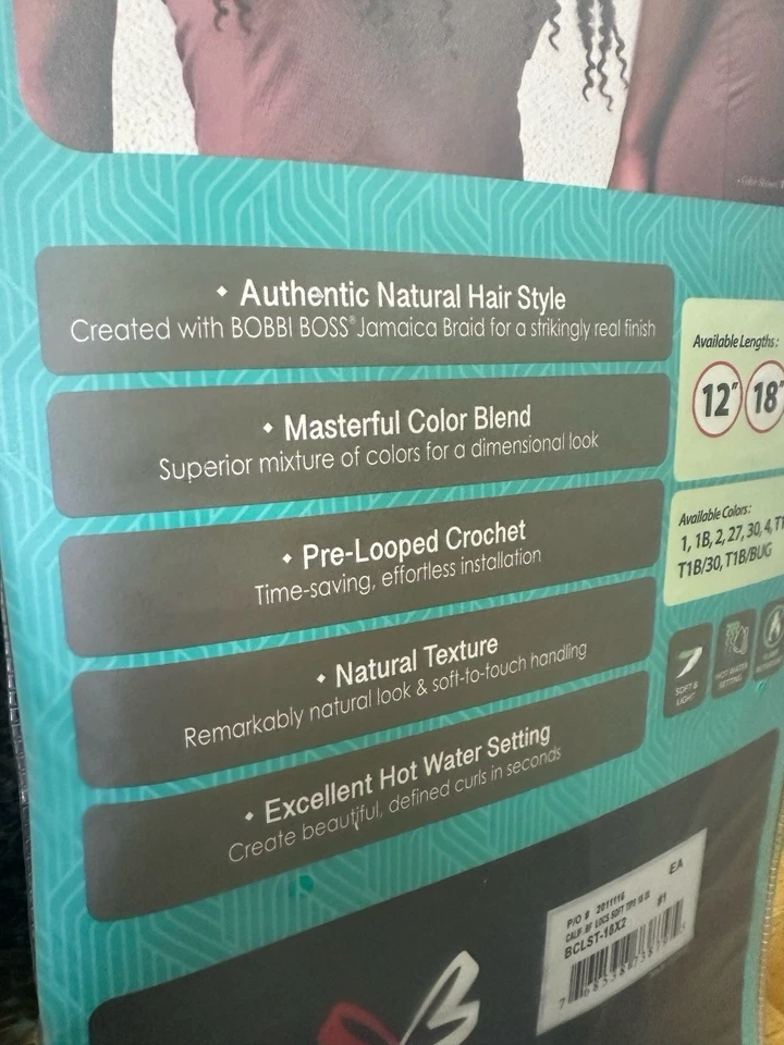 Bobbi Boss (2 PACK) 18” 2X Calif. Mariposa Puntas Suaves Locs Extensiones Foto 4 de 4