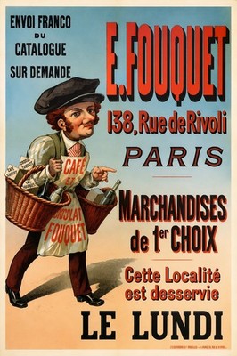 Vintage French Cafe Poster - 24x36  - Paris Decor   200gsm Paper ️ Hi-Res 