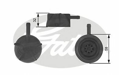 GATES RADIATOR CAP for VW TRANSPORTER III Box 1.7D 1984-1992 - Picture 2 of 8