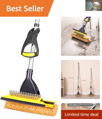 Honeycomb Sponge Mop with Extendable Handle - Perfect for Home & Garage Use
