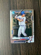 2021 Bowman Draft Chrome Ian Moller 1st #BDC-42 Texas Rangers Baseball Card