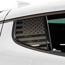 Fits Kia Stinger 2018-2023 Rear Quarter Window American Flag Vinyl Decal Sticker