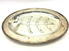 Vintage Middletown Silverware EPNS 312 Serving Meat Platter Tray Monogrammed N