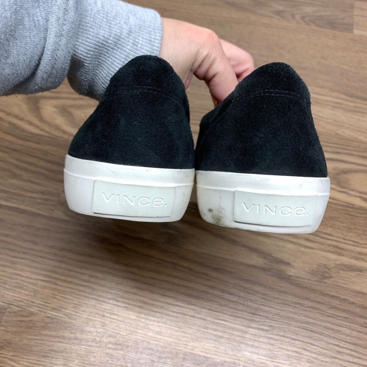 Vince Mens Fairfax Suede Slip-On Sneakers - Black Suede - Size 7.5 EU 40.5 M Lakewood Suede Sneaker in Sneakers | Vince main image 3
