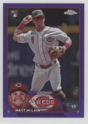 2023 Topps Chrome Update Purple Refractor /250 Matt McLain #USC200 Rookie RC