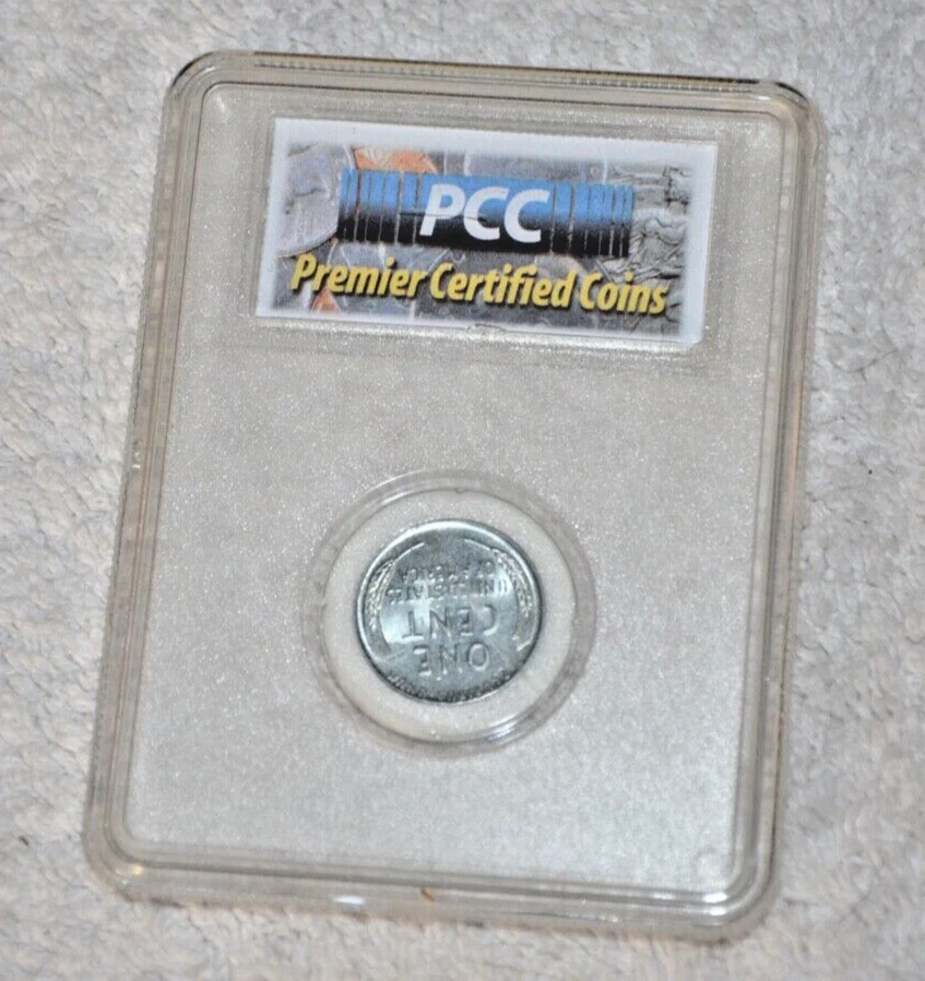1943 P MS68 LINCOLN WHEAT STEEL PENNY CENT PCC UNCIRCULATED PHILADELPHIA - Image 2 of 4
